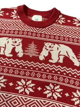 Sweter świąteczny męski H&M r. S