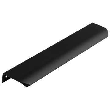 UCHWYT MEBLOWY KRAWĘDZIOWY 256/276 UA2 UA02 LOFT CZARNY MAT 256MM + WKRĘTY