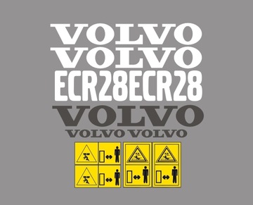 Naklejki oklejenie VOLVO ECR28