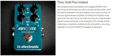 Infinite Sample Sustainer Гитарный эффект Sustainer / Freeze TC Electronic