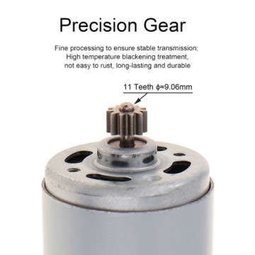 RS550 DC 11 зубьев 18 В двигатель для аккумуляторных дрелей/шуруповертов