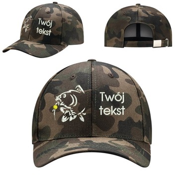 Czapka moro wędkarska z haftem różne wzory camouflage 1