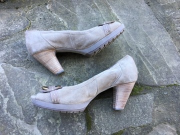 Buty damskie HOGL premium poshmark lato boho czolenka skorzane 37