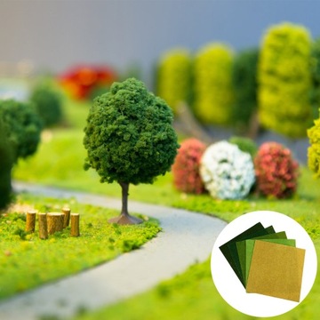 Диорама, украшение в виде травы, коврик, аксессуары, декор для поезда