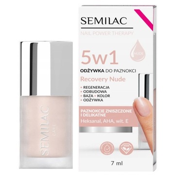 SEMILAC ODŻYWKA DO PAZNOKCI NUDE 5w1 7ml