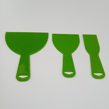 3-częściowy plastikowy zestaw skrobaków szpatułkowych