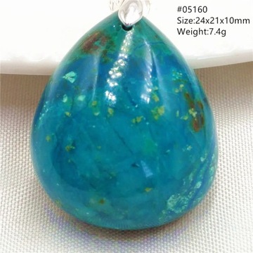 Natural Green Blue Azurite Malachite Chrysocolla Pendant Jewelry Jade
