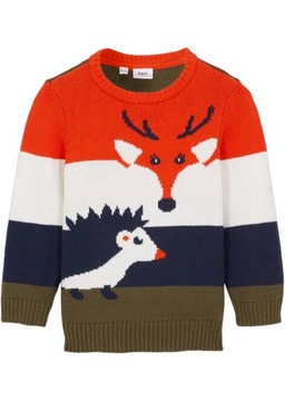 BPC SWETER CHŁOPIĘCY Z BAWEŁNY J1D 104/110