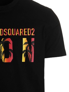 DSQUARED2 markowy t-shirt koszulka Sunset MADE in ITALY NERO XL