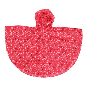 Płaszcz przeciwdeszczowy z kapturem wielokrotnego użytku Packable Rain Red Star M