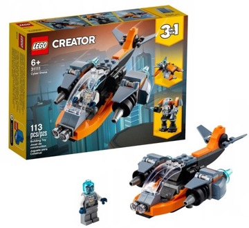 LEGO CREATOR 3 w 1 CYBERDRON 31111 PREZENT