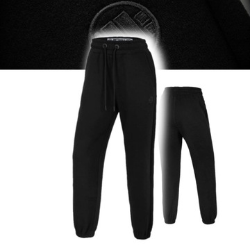 PITBULL WEST COAST DAMSKIE SPODNIE DRESOWE OVERSIZE NEW LOGO CZARNE S