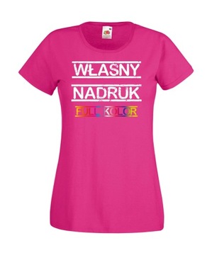 KOSZULKA DAMSKA Z WŁASNYM NADRUKIEM A4 XS 24H