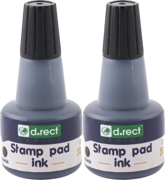 Tusz do stempli D.Rect 30ml czarny x2