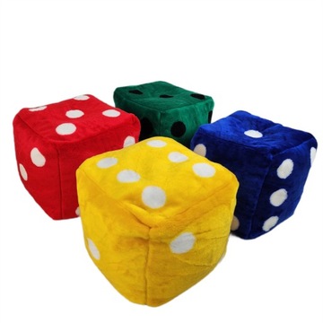 Пуф DICE с точками детский из Плюша - ПЕНОПОЛОТЕННЫЙ ГРАНУЛЯТ