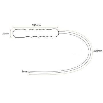 Тактический кнут светло-зеленого цвета с деревянной ручкой