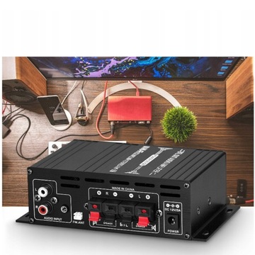 МИНИ-УСИЛИТЕЛЬ АУДИО УСИЛИТЕЛЬ СТЕРЕО BLUETOOTH ЦИФРОВОЙ HIFI FM С ПУЛЬТОМ ДУ