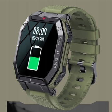 SMARTWATCH ZEGAREK MĘSKI SPORTOWY WODOODPORNY ROZMOWY KROKI EKG CIŚNIENIE