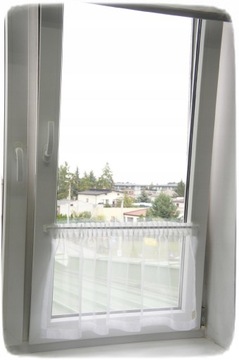 MINI KARNISZ 2 sztuki ZAZDROSTKI biały 100-180 cm