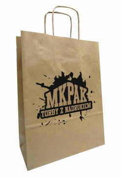 TORBA a3 eko szara Z TWOIM logo 30x17x42 100 SZT