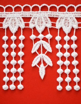 GIPIURA KORONKA 8 cm BIAŁA wzór 421