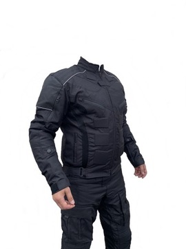 Черная мотоциклетная текстильная куртка с сеткой, размер M