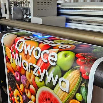 Trwały Baner Reklamowy z Motywem Młode Ziemniaki 100x100cm Reklama Plandeka