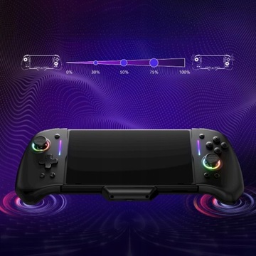 Игровой контроллер с прямой вставкой, металлический джойстик с RGB-подсветкой