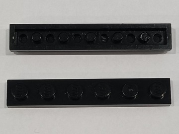 LEGO 3666 Czarna OLD płytka plate 1x6 366626 5szt