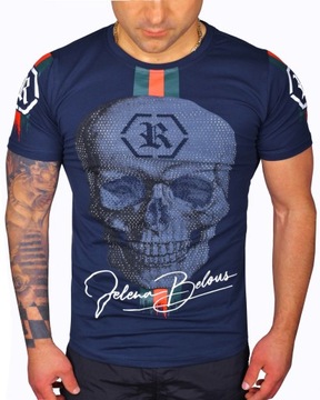 T-SHIRT MĘSKI LOGOWANY KOSZULKA ELASTYCZNA JAKOŚĆ
