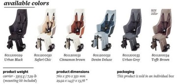 Эксклюзивное велосипедное сиденье Bobike Maxi PLUS со светодиодной подсветкой