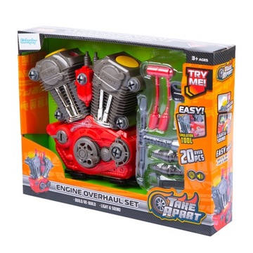 SILNIK DO SKRĘCANIA ROZKRĘCANIA DLA DZIECI MAŁY MECHANIK MAJSTERKOWICZ