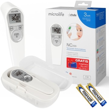 MICROLIFE Termometr Bezdotykowy NC200 ETUI+GRATIS