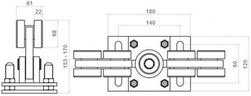 РОЛИКИ ДЛЯ ВОРОТ ОТКАТНЫЕ ВОРОТА 80х80