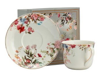 ENGLISH COLLECTION FILIŻANKA JUMBO 420 ML + SPODEK