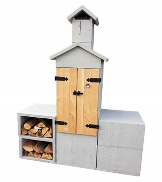 WĘDZARNIA BETONOWA OGRODOWA GRILL