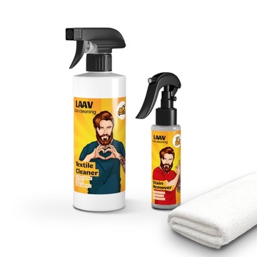 ZESTAW do czyszczenia sofy foteli łóżek materacy LAAV + GRATIS mikrofibra
