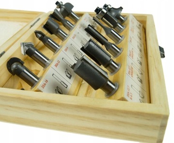 НАБОР ИЗ 12 ФРЕЗ ДЛЯ ДЕРЕВА 8 мм.