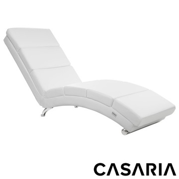 Szezlong leżanka leżak relax kanapa wygodny fotel do salonu sofa biały