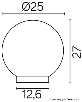 Садовая лампа KULA 25CM GROUND LED E27 IP44 UV
