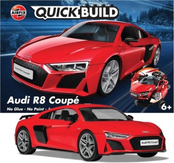 Model do składania Audi R8 Coupe Klocki QUICKBUILD AIRFIX Licencja