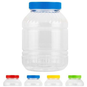 SŁOIK PLASTIKOWY POJEMNIK NA ŻYWNOŚĆ PET 5L DO KISZENIA OGÓRKÓW