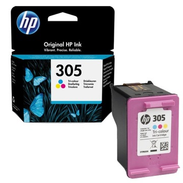 ORYGINALNY TUSZ HP 305 INSTANT INK CMY TRÓJKOLOROWY 2710 4110 CARTRIDGE