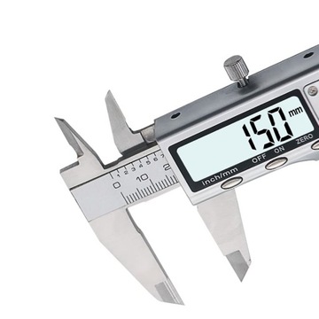 ЭЛЕКТРОННЫЙ ЦИФРОВОЙ МЕТАЛЛИЧЕСКИЙ ШТАНВЕРТ В КОМПЛЕКТЕ ОТВЕРТКА И КОРПУС 150 мм