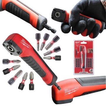 UDAROWA NASADKA KĄTOWA 90 DO WKĘTARKI MILWAUKEE SHOCKWAVE ADAPTER BITY TORX