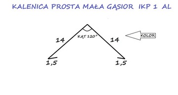 KALENICA PROSTA MAŁA GĄSIOR IKP1 ALUMINIUM 1 MB