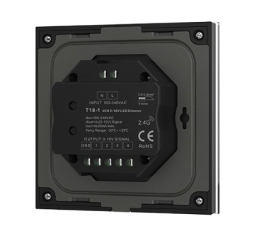 Светодиодный диммер радиочастотной панели T18-1(B) 4-зонный