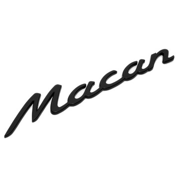 PORSCHE EMBLEMAT ZNACZEK MACAN CZARNY POŁYSK !