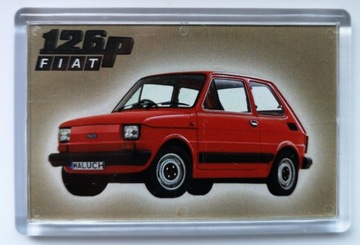Magnes na Lodówkę, Auto PRL FSO MALUCH FIAT 126p