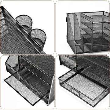 НАСТОЛЬНЫЙ ОРГАНАЙЗЕР ЯЩИК ДЛЯ ИНСТРУМЕНТОВ 1 ЯЩИК 5 ПОЛОК ЧЕРНЫЙ